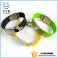 Free samples custom rubber adjustable id bracelet